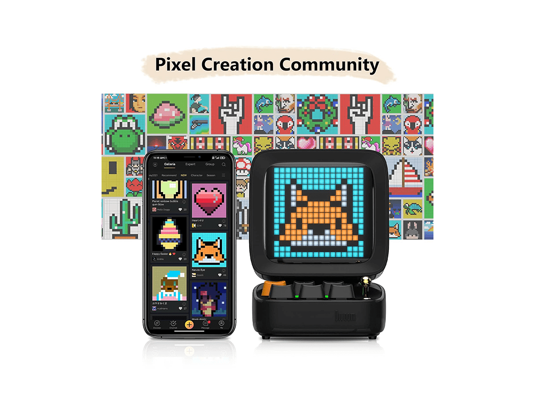 Divoom Ditoo-Pro Retro Pixel Art Bluetooth Speaker - Black in Qatar Divoom Ditoo-Pro Retro Pixel Art Bluetooth Speaker - Black in Qatar